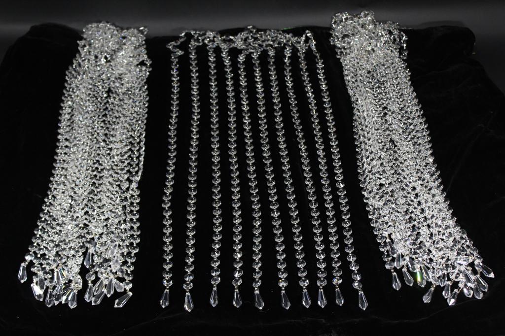 50 Vintage Strands of Chandelier Crystals (1 of 5)