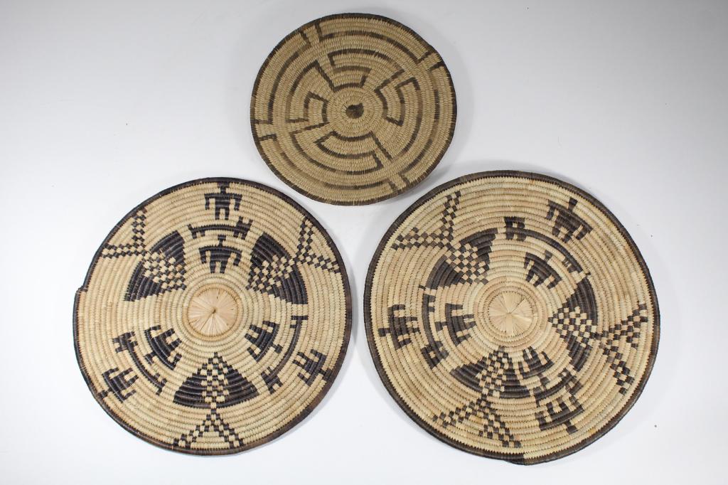 Pima / Papago Woven Basket Plates (1 of 4)