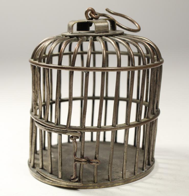 Antique Chinese Silver Plate Cricket Cage (1 of 5)