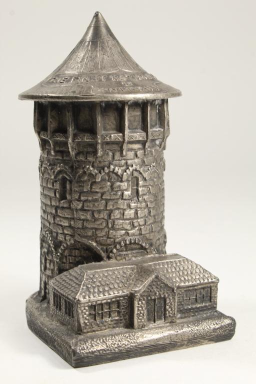 Vintage Metal Souvenir Building Coin Bank (1 of 6)