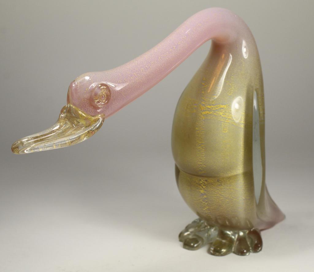 Vintage Seguso Style Murano Bird Sculpture (1 of 7)