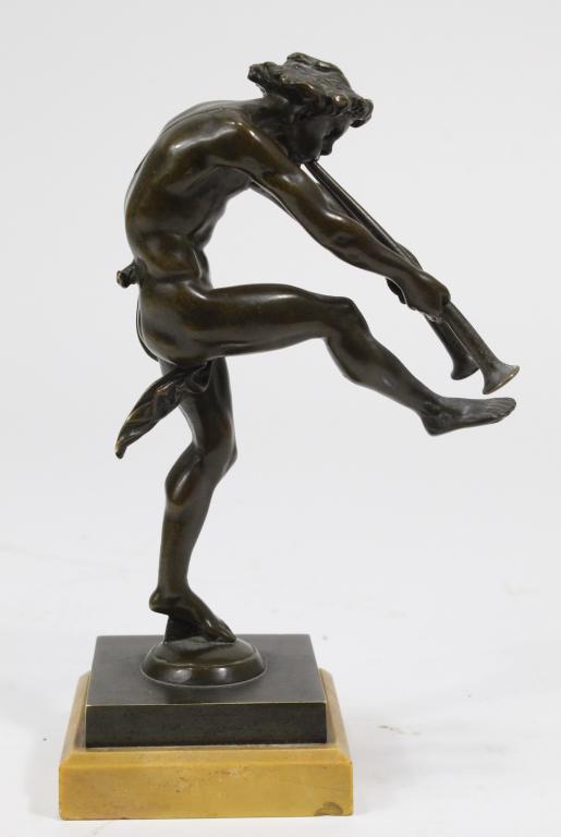 Prancing Satyr Bronze Statue after Jean Bullio (1 of 7)