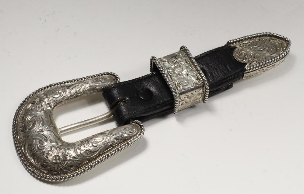 VOGT Sterling Silver Southwest Style Buckle Set (1 of 6)