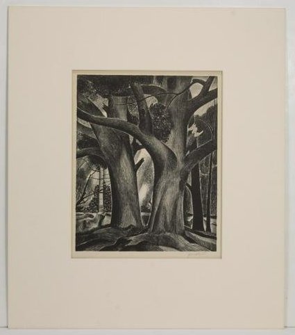 John Atherton "The Dance of Life": John Carlton Atherton (1900 - 1952) John Atherton was active/lived in Vermont, California, Minnesota, New Brunswick / Canada. John Atherton is known for graphic design,magic realist and surreal painti