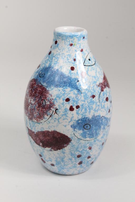 Mid Century Bitossi Style Pottery Fish Vase (1 of 5)