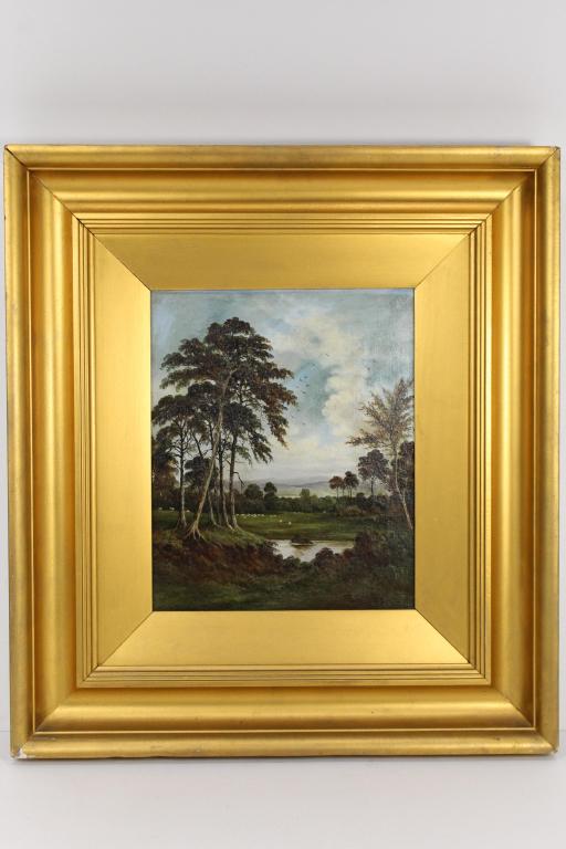 19th Century Landscape Painting by J.H. Flory (1 of 7)