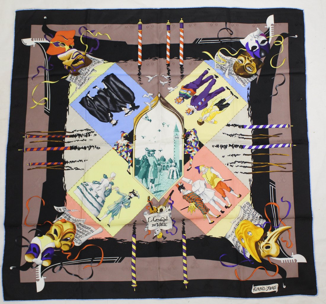 Hermes Carnaval de Venise Silk Jacquard Scarf (1 of 7)