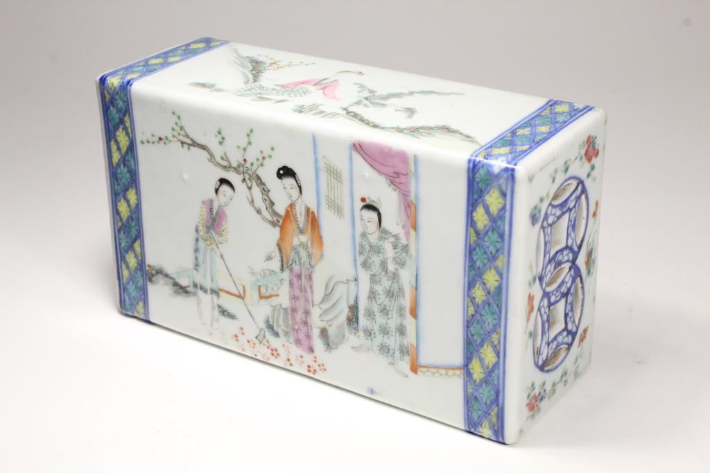 Antique Chinese Doucai Porcelain Opium Pillow (1 of 9)