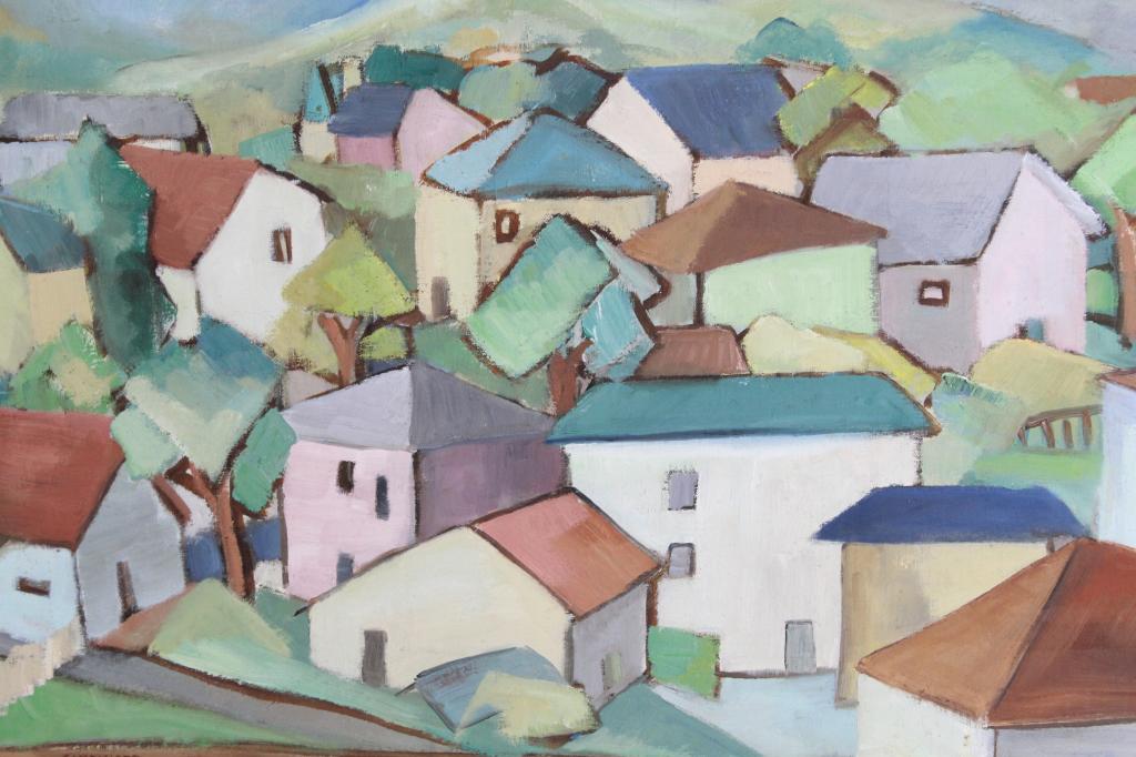 1951 Northwest School Modernist Oil Painting (1 of 6)