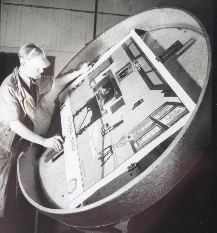 1930s Glass Magic Lantern Slides Factory Scenes (1 of 11)