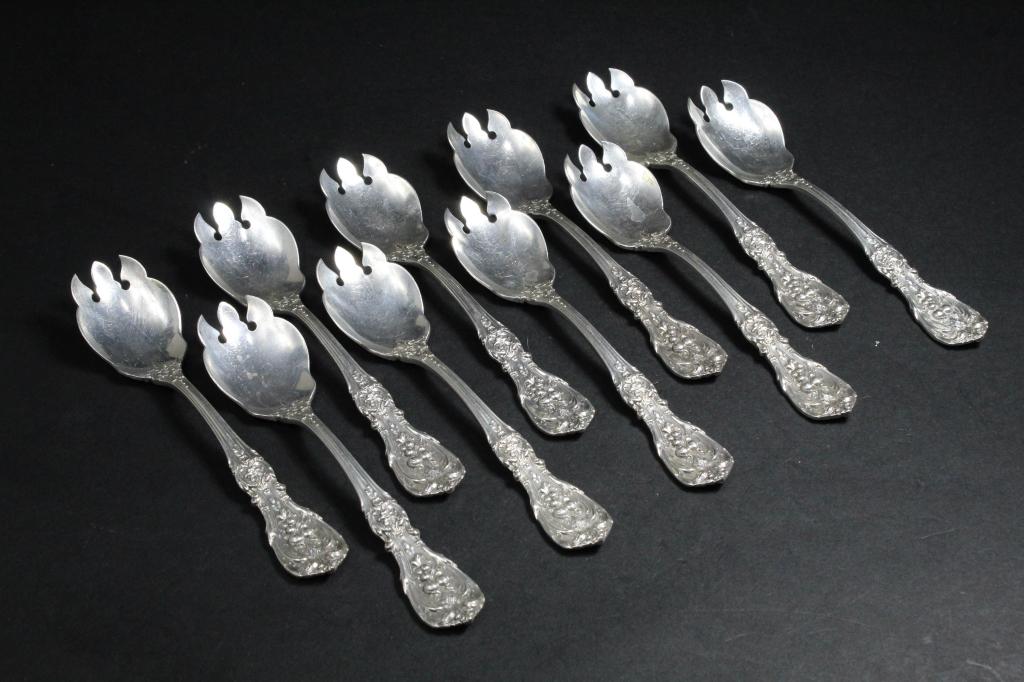 Reed & Barton FRANCIS I Sterling Ice Cream Forks (1 of 6)