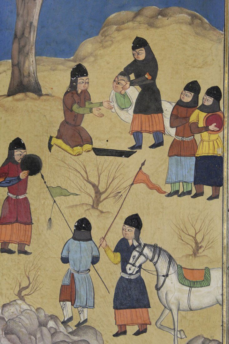 Antique Persian Illustrated Manuscript Page Timud (1 of 8)