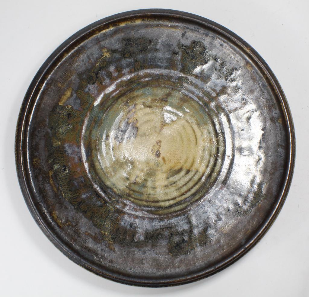 Artist Signed Studio Art Pottery Charger Plate (1 of 6)