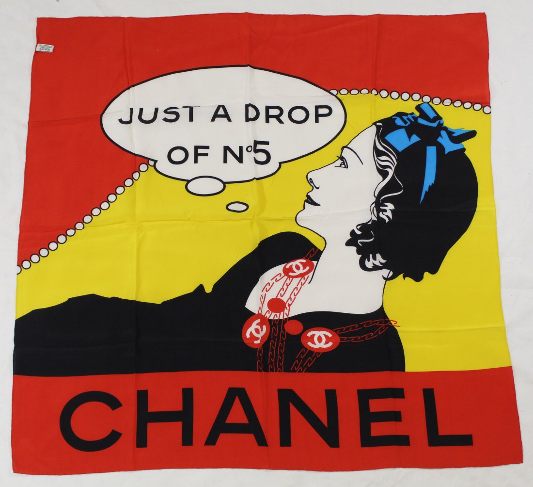 Chanel Just a Drop of No. 5 Silk Scarf (1 of 4)