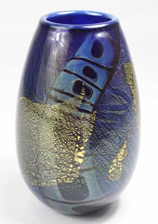 Robert Eickholt Studio Art Glass Vase 1984 (1 of 6)