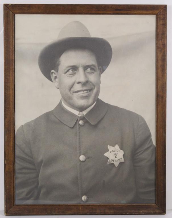 Antique Large Format Photograph Police Officer (1 of 5)