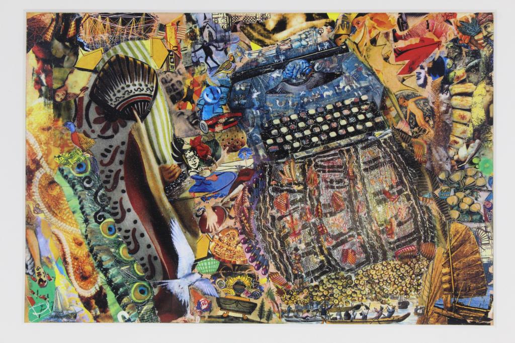 Mixed Media Collage Print Typewriters journey sign (1 of 6)