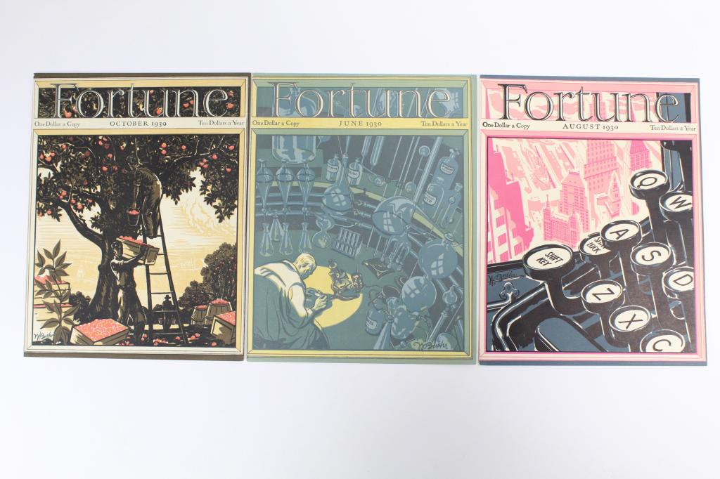 Vintage Original Fortune Magazine Covers 1930 (1 of 7)