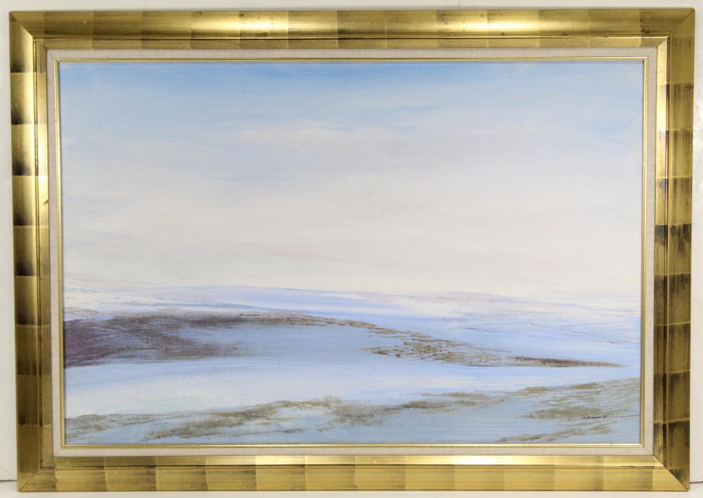 Arthur Morgan Large Oil on Canvas Beach Painting (1 of 5)