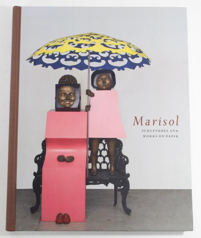 Marisol: Sculptures and Works on Paper Book: Hardcover edition published by Yale University Press, 2014, for the Memphis Brooks Museum of Art exhibition June 14 - Sept. 7, 20014. Shoen Library Marylhurst stamp to bottom page edge. Very good cond