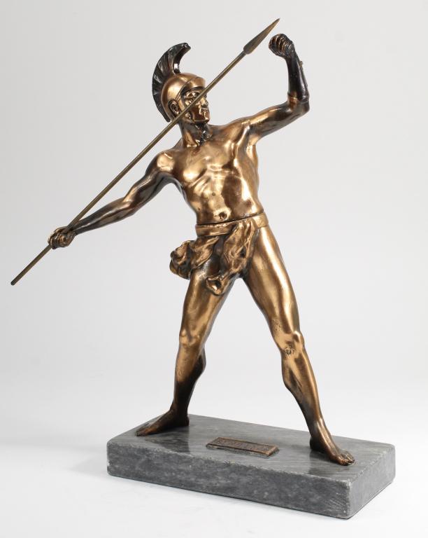 Vintage Metal Achilles Statue Sculpture (1 of 7)