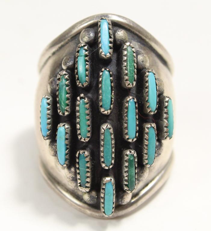 Southwest / Zuni Needlepoint Ring (1 of 6)