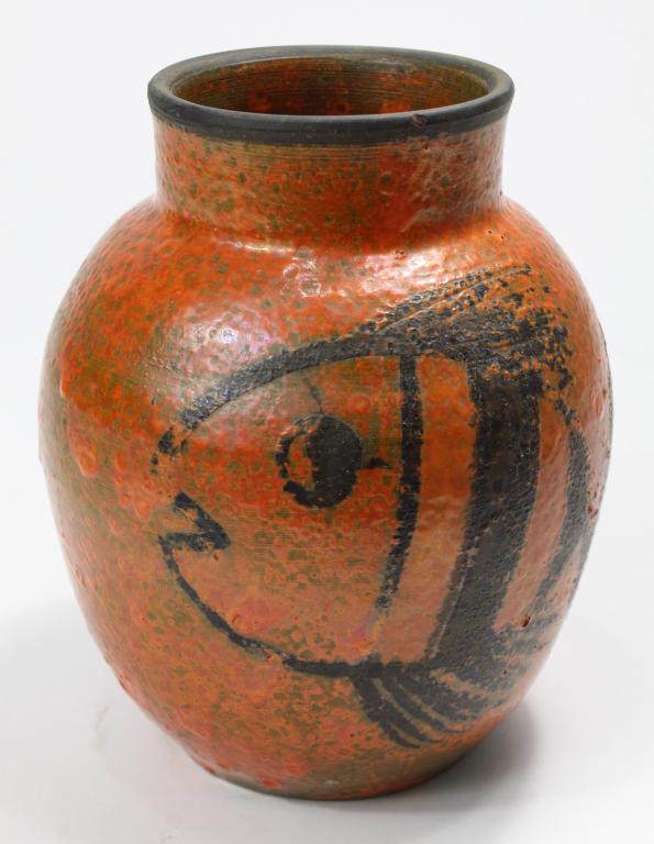 Mid Century Italian Glazed Pottery Vase (1 of 6)