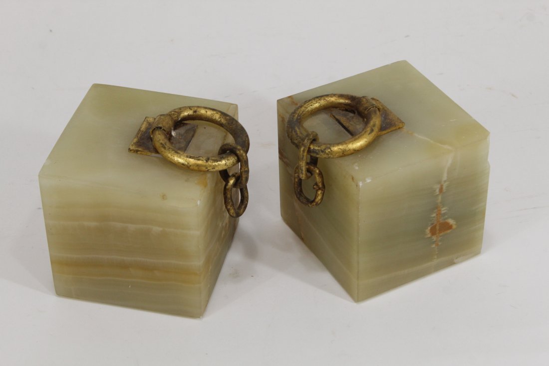 Curtis Jere Onyx & Chain Bookends 1968 (1 of 14)