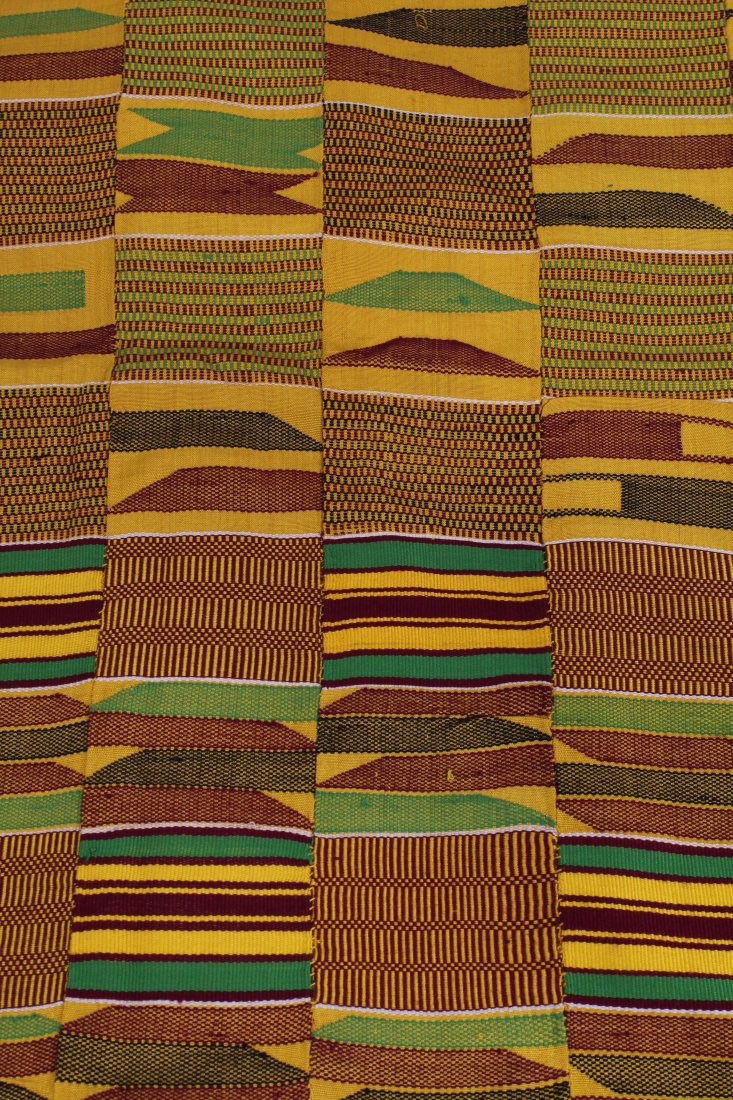 Large African Ashanti Kente Cloth Textile Panel (1 of 5)