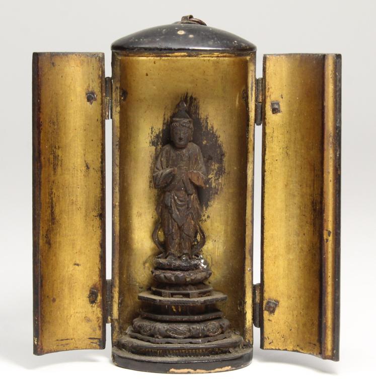 Antique Miniature Traveling Buddha Shrine (1 of 8)
