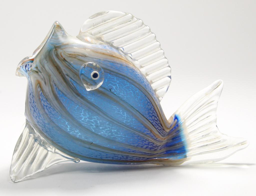 Mid Century Murano Glass Fish Vase / Sculpture (1 of 6)