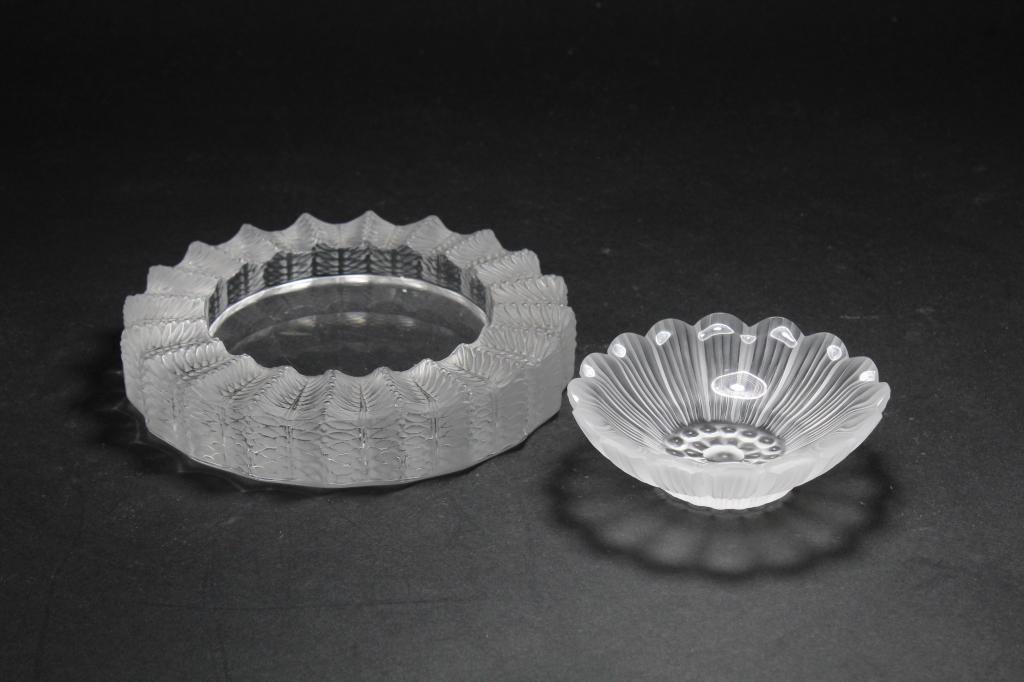 Lalique France Glass Bowl & Ashtray / Dish (1 of 4)