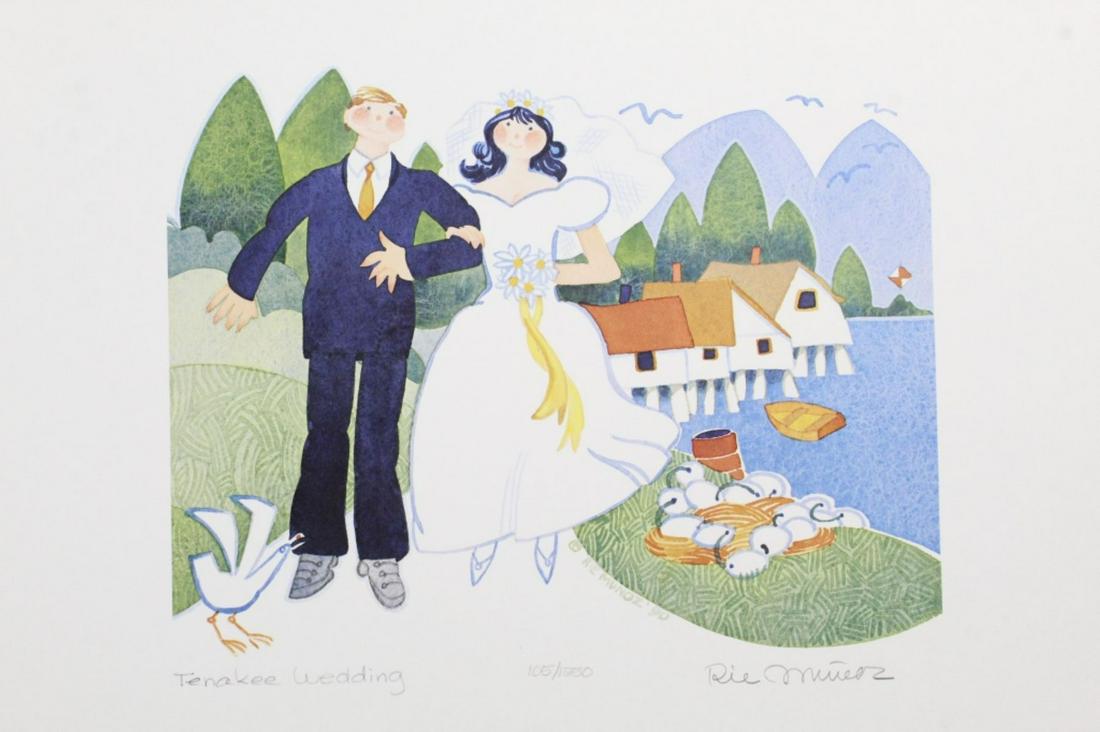 Rie Munoz Signed Litho "Tenakee Wedding" (1 of 5)