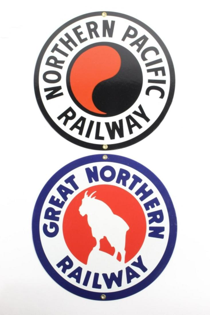 Ande Rooney Railroad Enameled Signs (1 of 6)