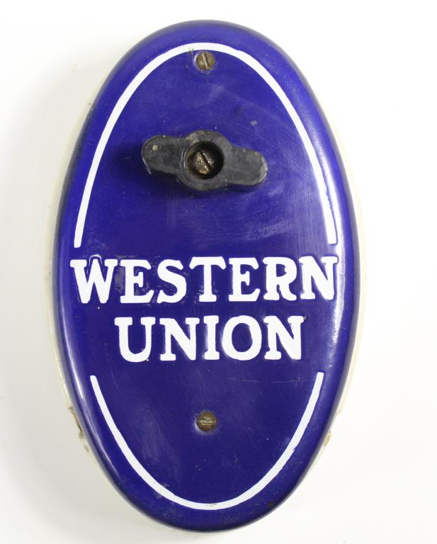 Western Union Porcelain Call Box (1 of 5)
