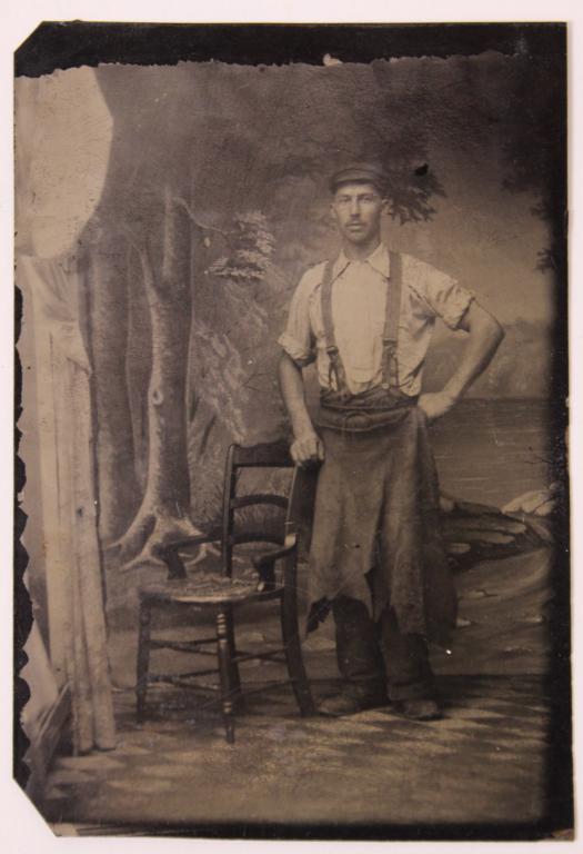 Antique Occupational Tintype of Man (1 of 3)