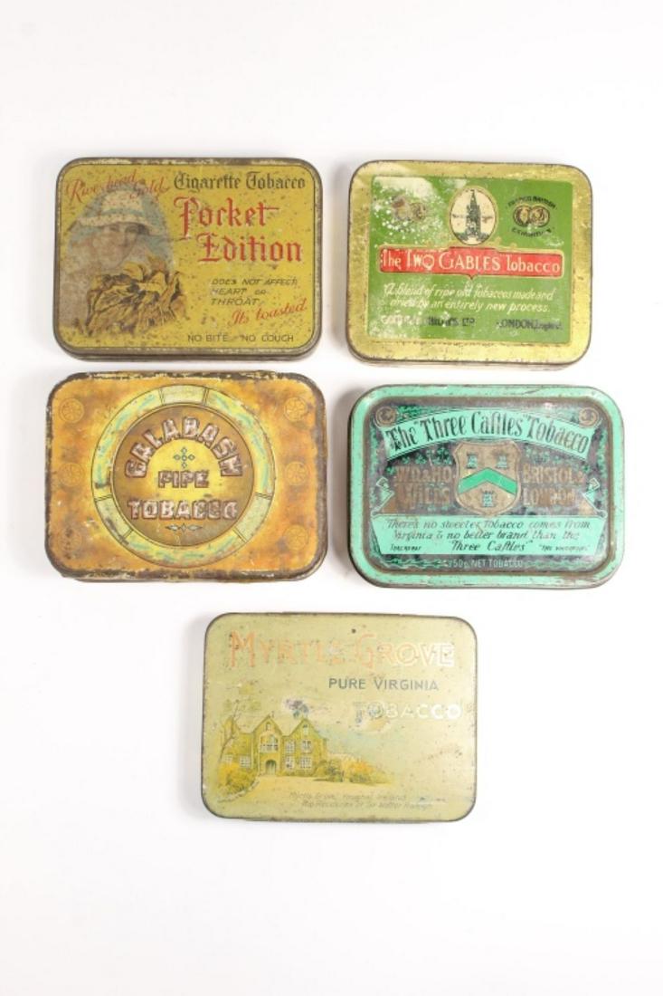 Lot of 5 Tobacco Pocket Tins (1 of 5)