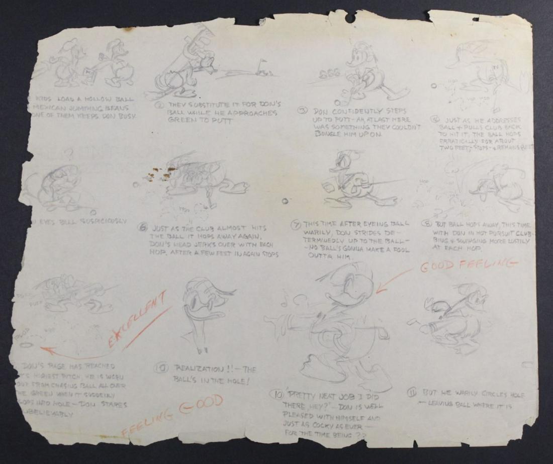 Original Donald Duck Storyboard Drawings (1 of 6)
