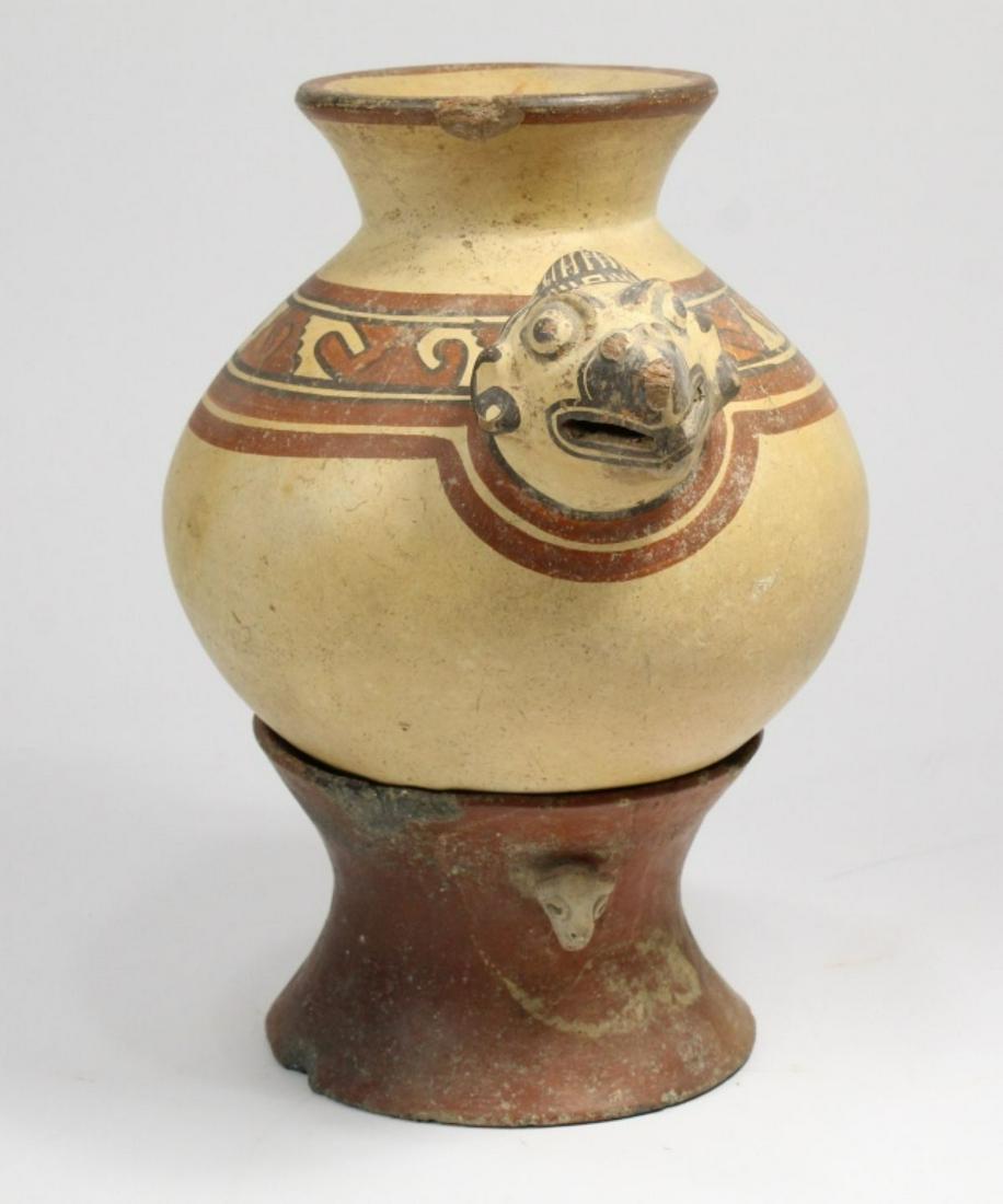 Pre-Columbian Pottery Figural Bird Pot (1 of 7)