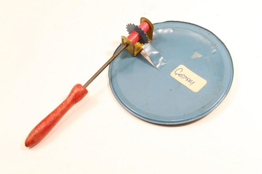 Lot of 15 Vintage Tin Litho Noisemakers: Each with different graphic, good condition. Largest is 7" and smallest is 4" approx.