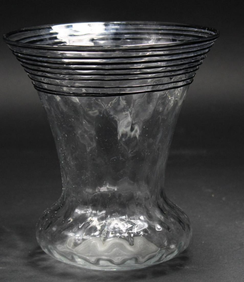 Antique Steuben Threaded Glass Vase (1 of 3)