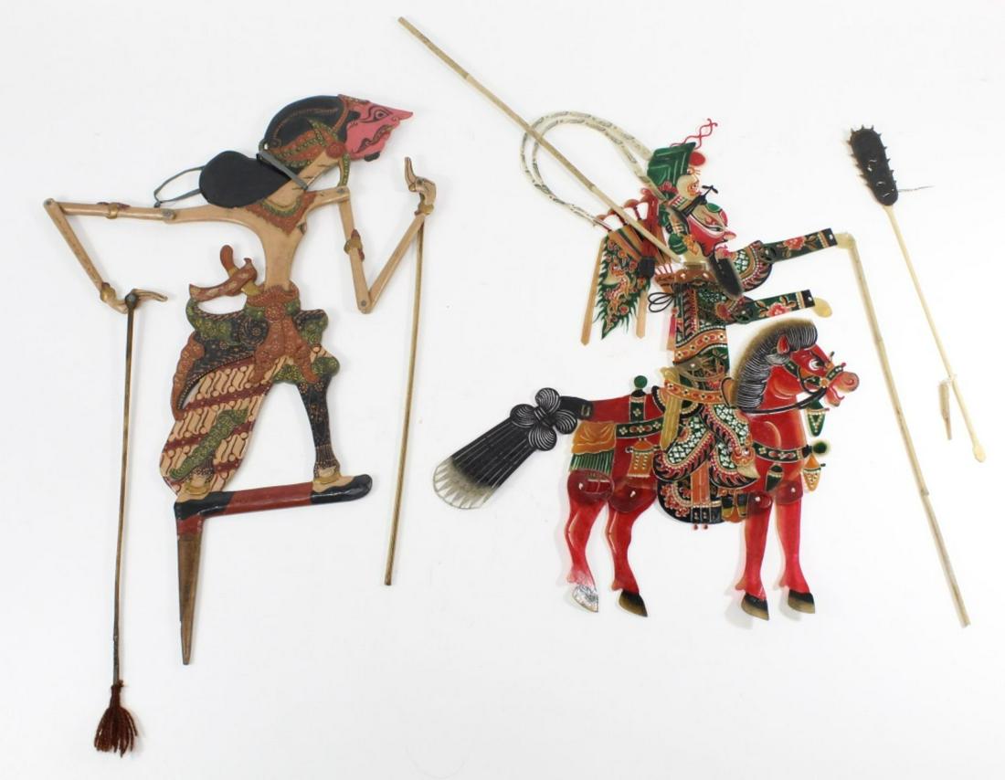 Two Shadow Puppets Shaanxi Leather Figure (1 of 7)