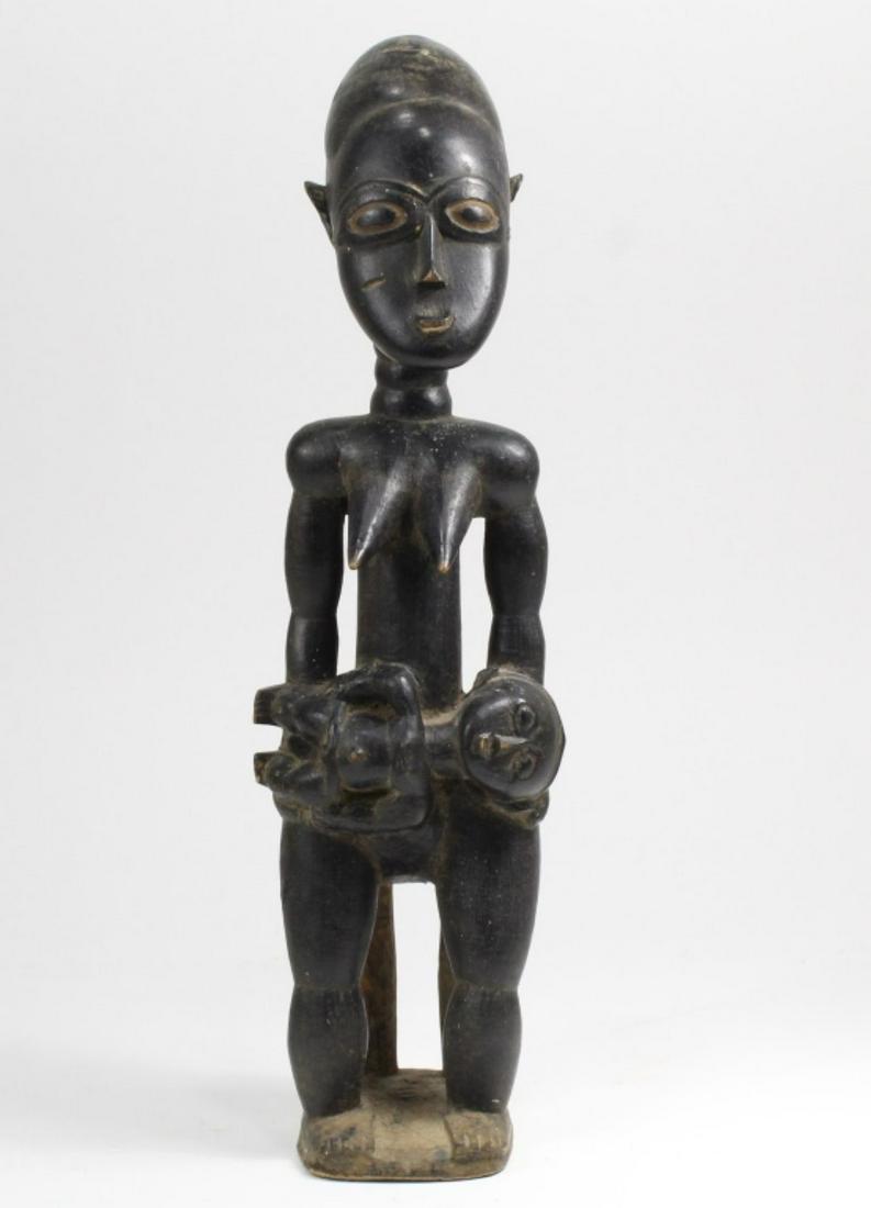 Wood carved Baule Female Maternity Figure (1 of 7)