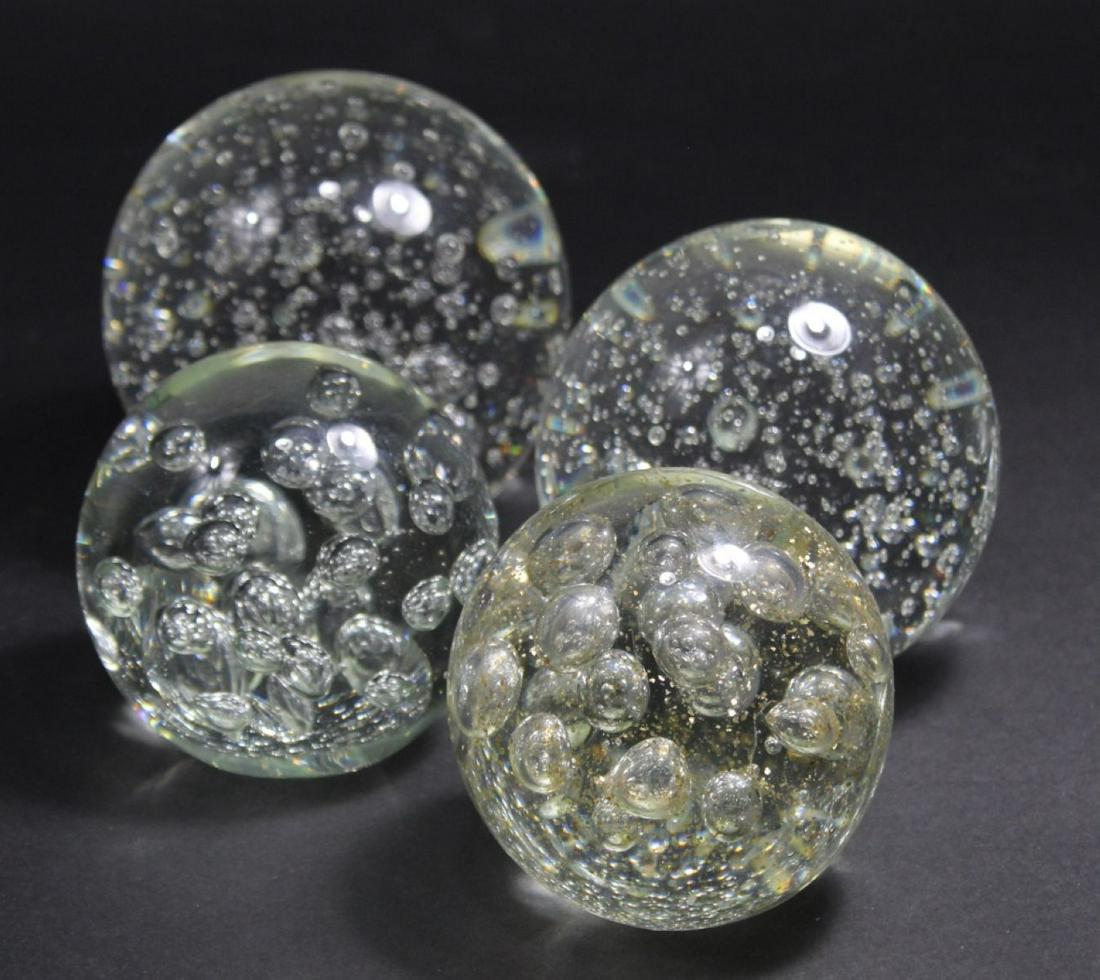 Bubble Glass Paperweights / Orbs (1 of 4)