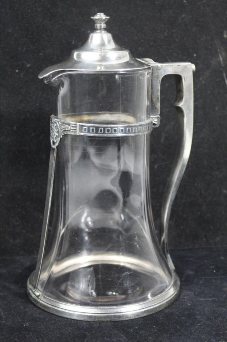Great Northern Railway Silver & Glass Pitcher (1 of 11)
