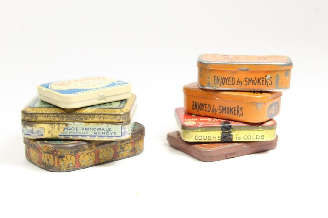 Lot of 7 Small Vintage Medicine Tins (1 of 5)