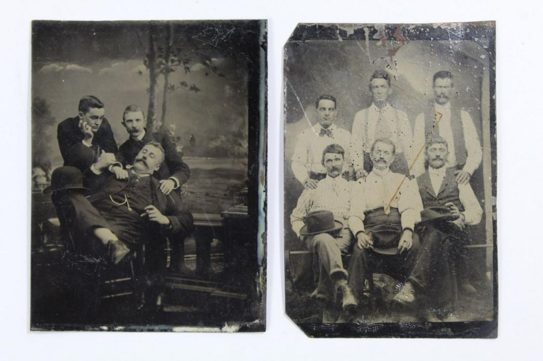 Antique Affectionate Men Tintype Photographs (1 of 6)