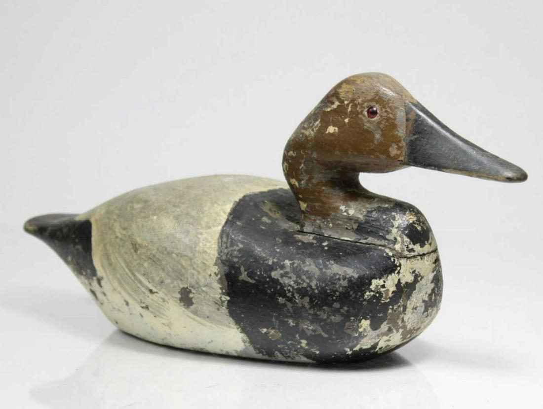 Antique Hand Carved Wood Duck Decoy (1 of 6)