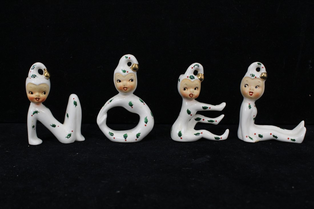 Holt Howard NOEL Pixie Candle Holders (1 of 9)