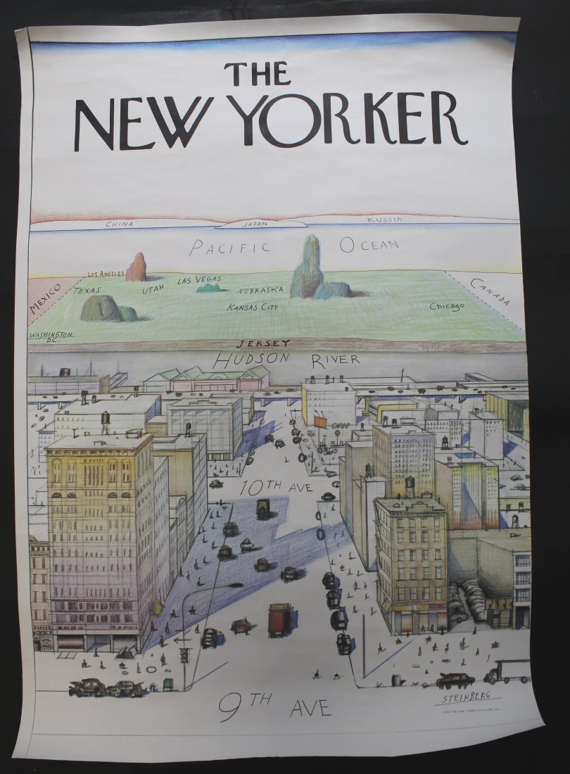 1976 Saul Steinberg The New Yorker Poster (1 of 8)